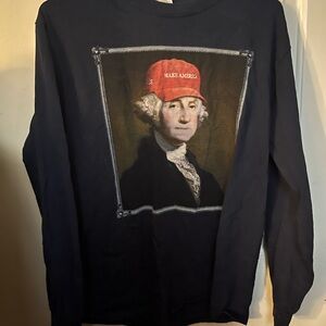 Gildan Black Long Sleeve Tee with Historical Graphic